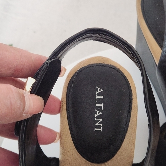 Alfani Wedge Heeled Open Toe Sandals Size 11M - Picture 9 of 11